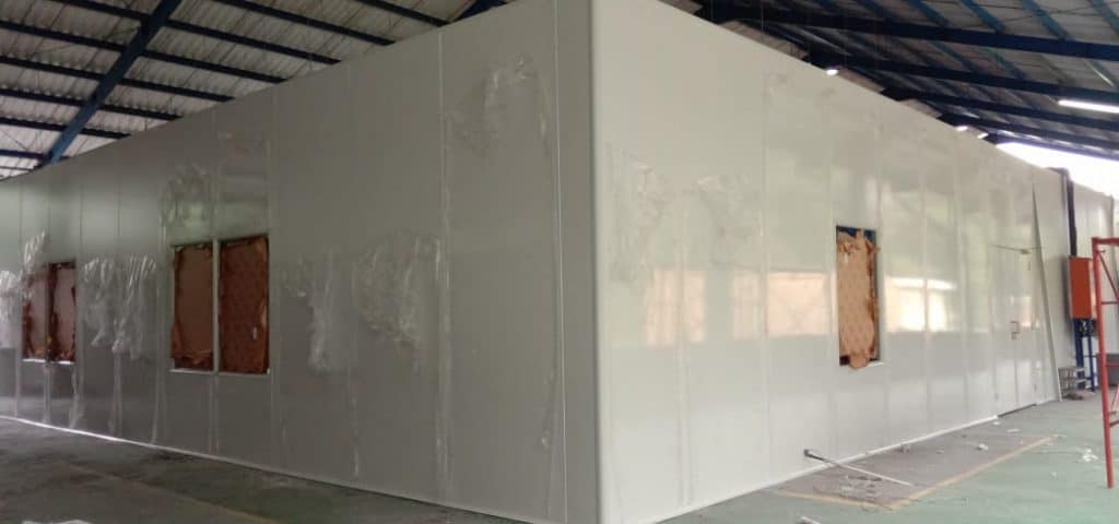 Panel Dinding Sandwich Cleanroom Equipment, untuk Farmasi dengan CE