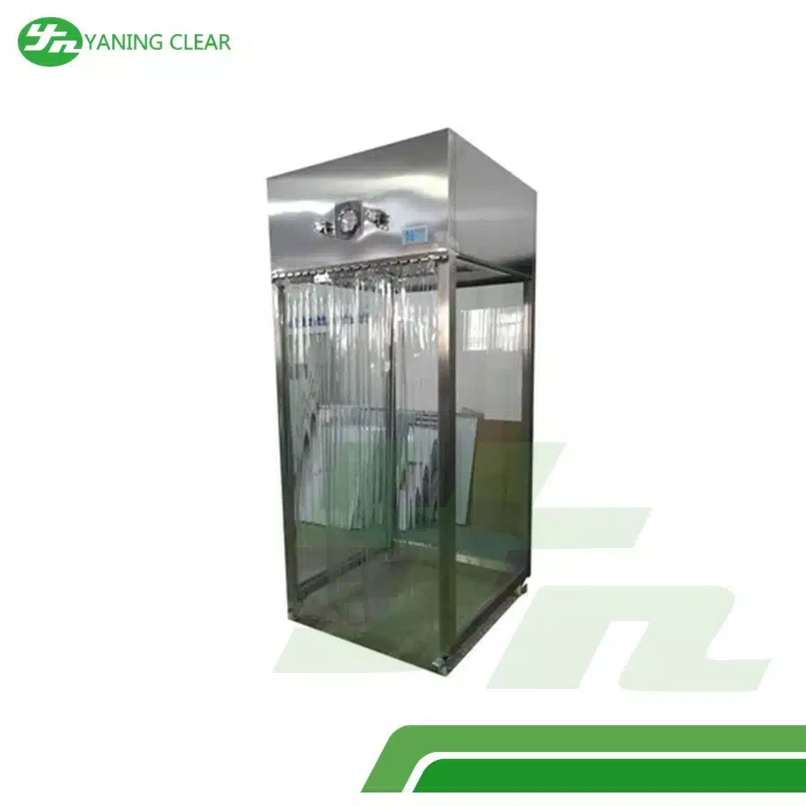 Stainless Steel 304 Cleanroom Air Flow System Sampling Booth 0.8kw With Wheels (4)