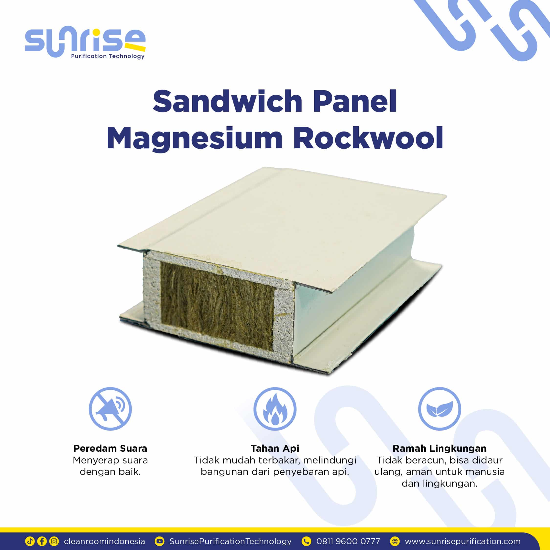Sandwich Panel MAGNESIUM ROCKWOOL